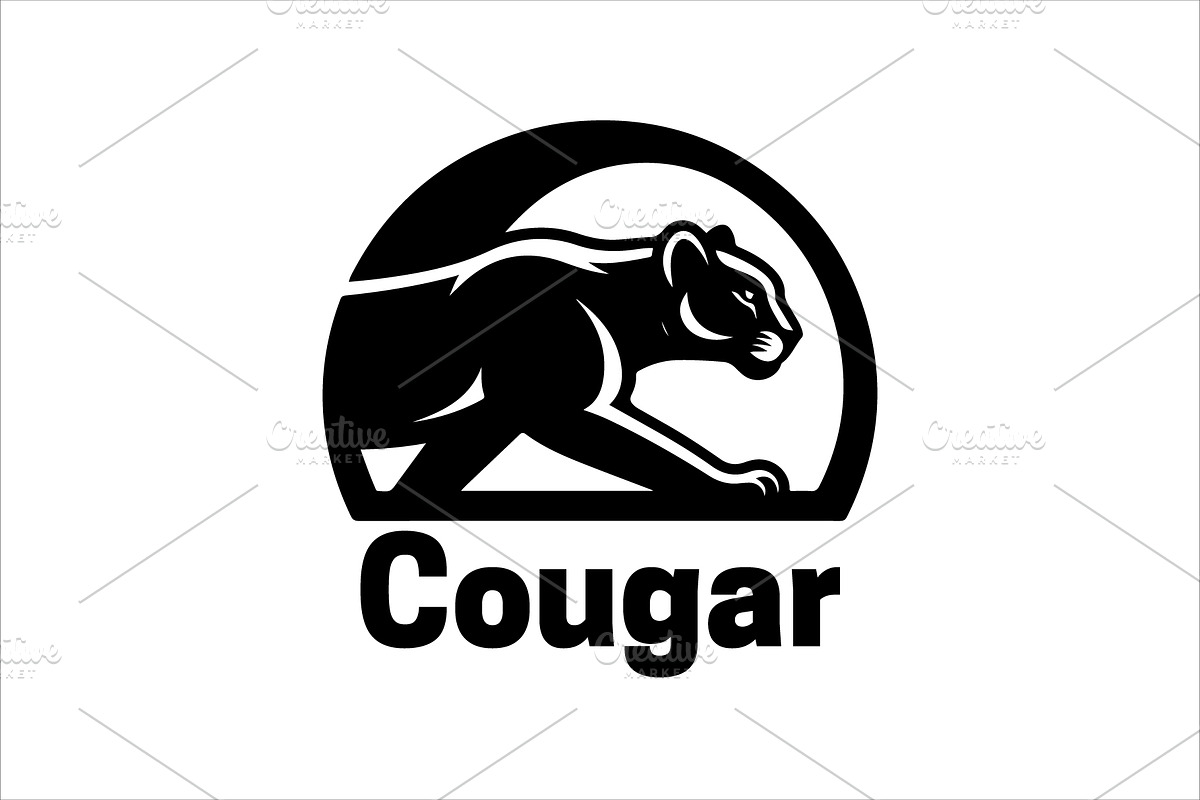 Strong Cougar Logo Design, a Branding & Logo Template by Vectorium Studio