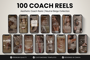 100 Coach Instagram Reels Templates