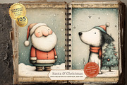 Quirky Santa Printable Christmas, a Seasonal Illustration by Nicole Branger Art (Thumbnail 5 of 15)