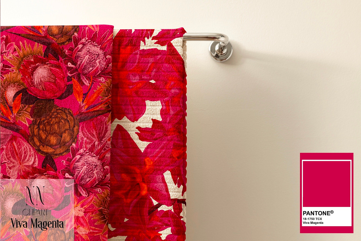 Viva Magenta - pattern collection, a Pattern Graphic by NNclipart (Photo 19 of 20)
