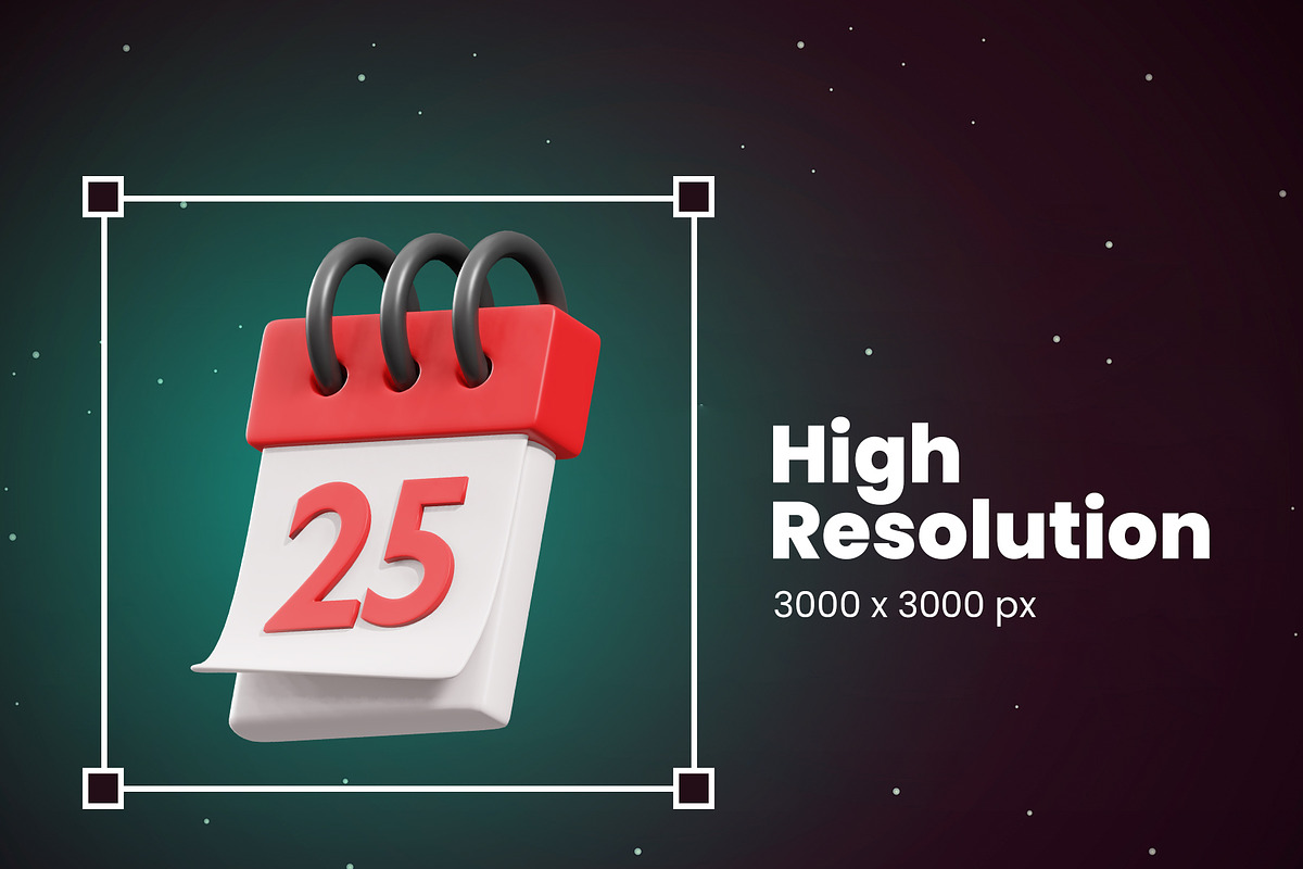 Christmas 3D Icons, an Object 3D Model by Rakata Studio (Photo 3 of 6)