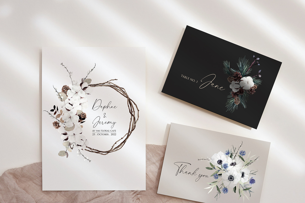 Watercolor flower - Winter flowers, an Illustration by Beigetime (Photo 3 of 8)