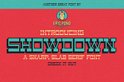Showdown by Eric Pond Designs, a Slab Serif Font by Eric Pond Designs (Thumbnail 1 of 3)