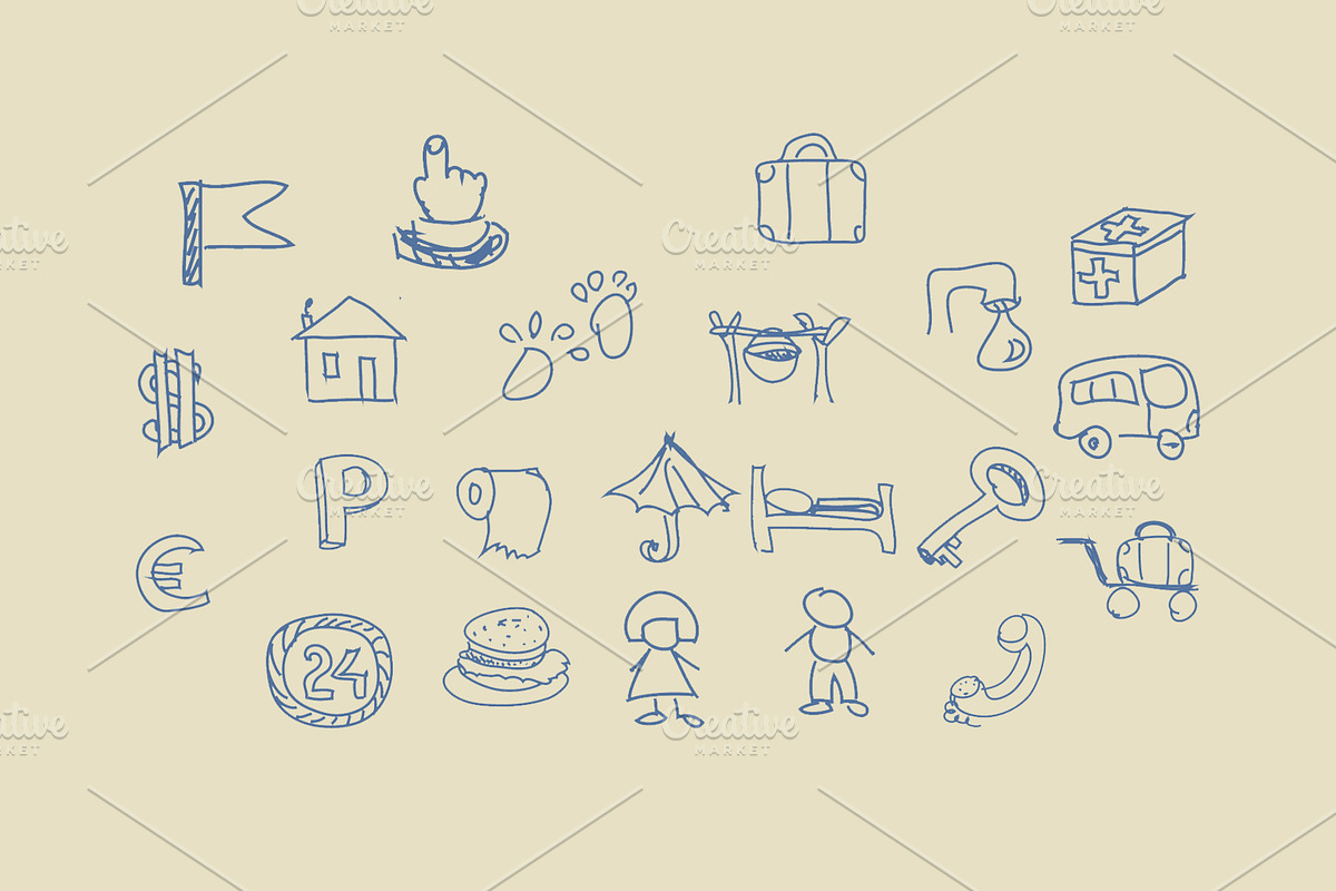 Collection of Vector Travel Icons, an Outline Icon by Arevka (Photo 4 of 4)