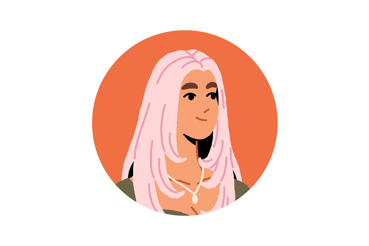 Diverse young women avatars set, a Person Illustration by PaperTrident (Photo 13 of 15)