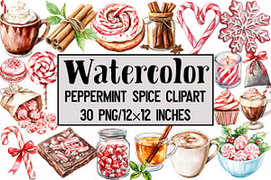 Peppermint Spice Clipart, an Illustration by Design Market