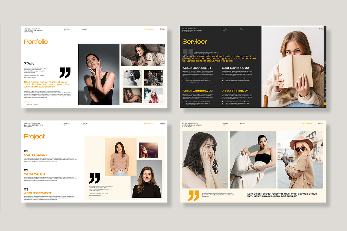 A Design Portfolio Presentation is a, a Presentation Template by MightyDesign (Photo 4 of 8)