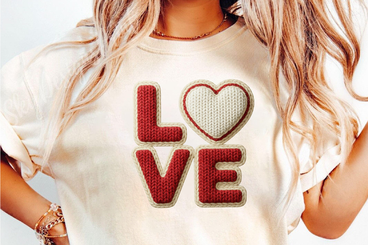 Yarn Crochet Love Valentines PNG, an Illustration by DreamCafeArt (Photo 6 of 8)