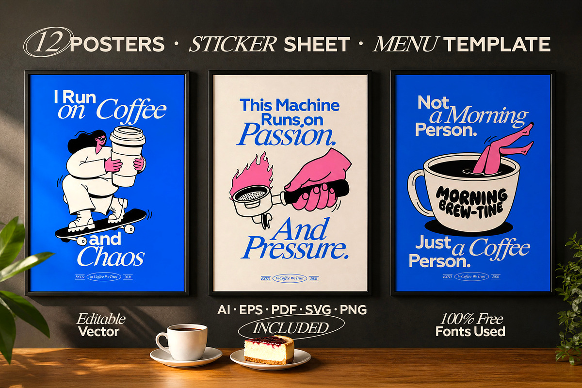 Specialty Coffee Graphic Pack, a Food Illustration by Crafter (Photo 1 of 9)