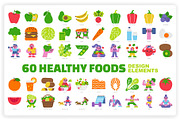 Healthy Foods, a Food Illustration by monkik (Thumbnail 1 of 14)