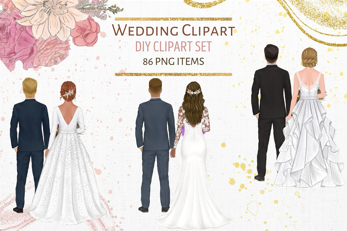 Bride Groom Clipart, a Person Illustration by ColorfulPT (Photo 1 of 7)
