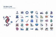 Sea Life icon set, an Icon by Icongeek26 (Thumbnail 1 of 6)