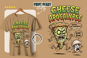 Cute Monster Zombie Pizza Slice PNG, a Food Illustration by zahidhossainalif (Thumbnail 1 of 3)