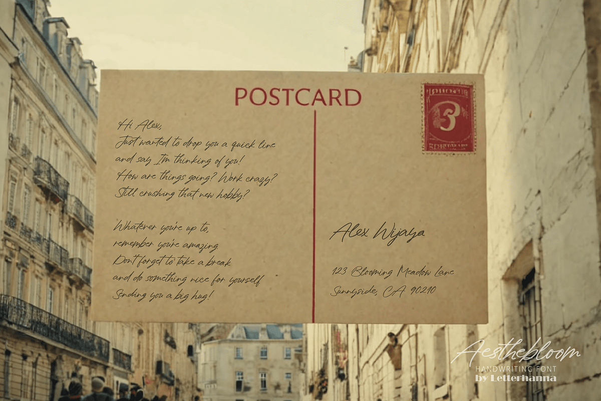 Aesthebloom Signature Script Font, a Handwritten Font by Letterhanna Studio (Photo 8 of 12)