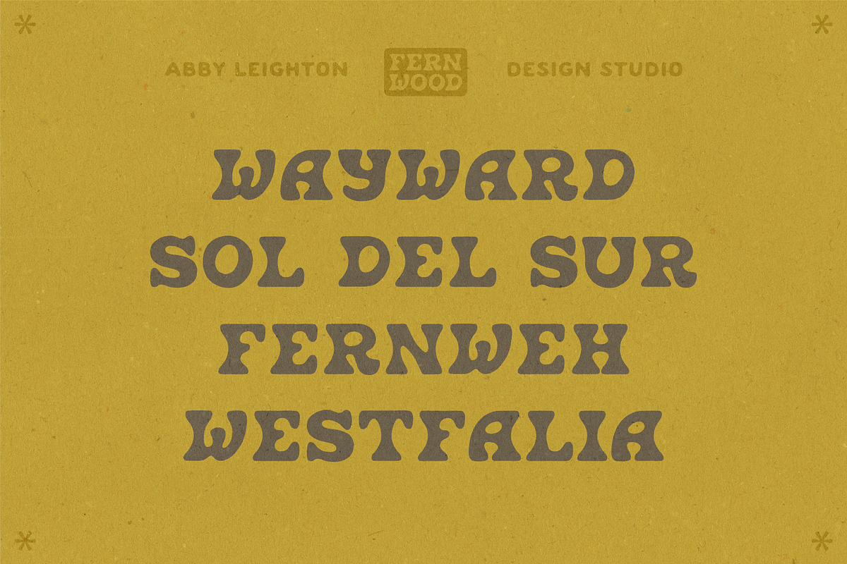 FERNWOOD FERNIE DISPLAY, a Serif Font by Abby Leighton Studio (Photo 4 of 5)