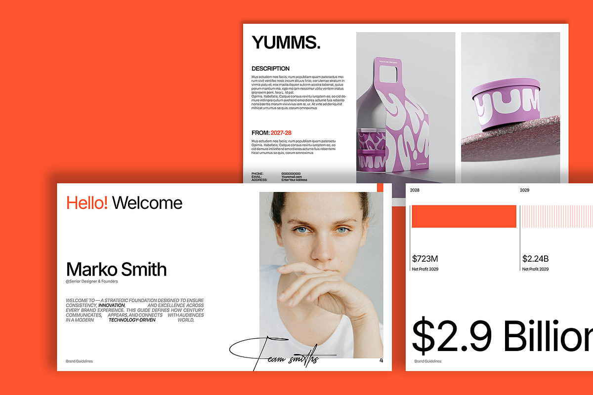 Professional Brand Guidelines Deck, a Branding & Logo Template by Templeste (Photo 4 of 8)