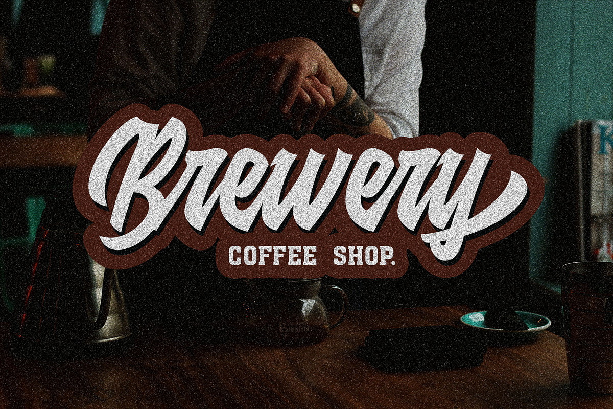 Raydric Script + Shadow outline preview 8