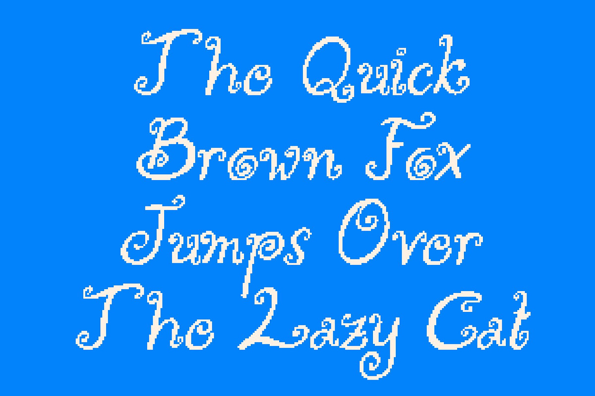 CS Layne Pixel, a Handwritten Font by Craft Supply Co. (Photo 3 of 8)