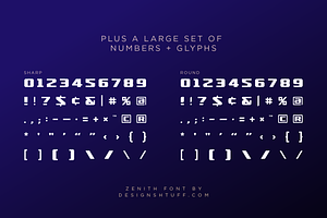 ZENITH DISPLAY FONT ROUND SHARP