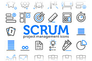 Scrum - Project Management Icons, an Outline Icon by Sarunw (Thumbnail 1 of 4)