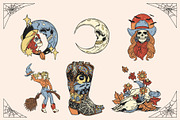 Western Halloween • Illustrations, an Illustration by Pony Gold Studio (Thumbnail 3 of 7)