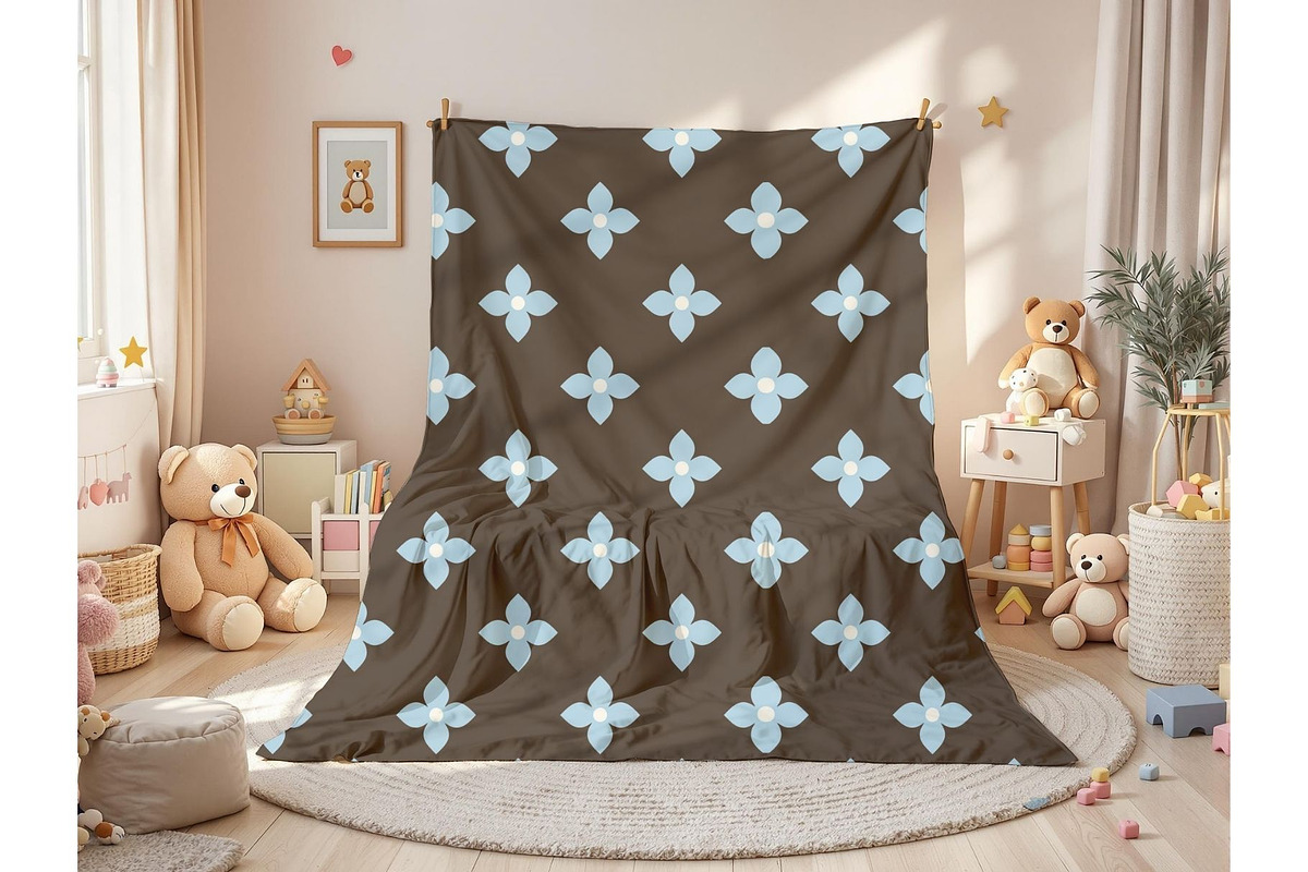 Dusty Blue and Brown Patterns, a Pattern Graphic by Pattern Whimsy (Photo 6 of 11)
