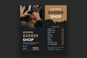 Barbershop Rack Card Or Dl Flyer