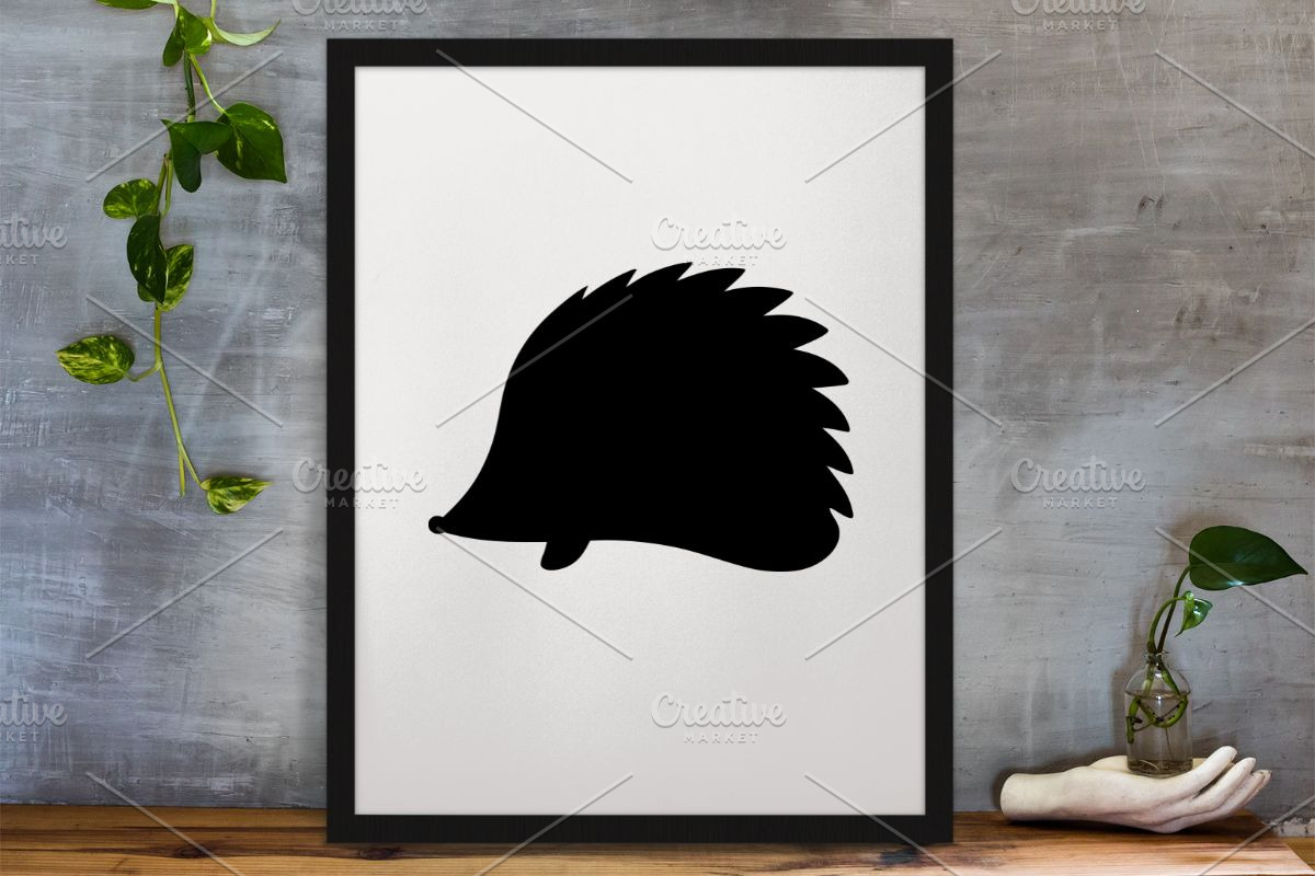 Hedgehog Silhouette SVG, an Animal Illustration by newminddesign (Photo 3 of 3)