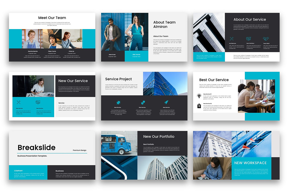 Almiron – Business Google Slide, a Presentation Template by kreatifreya (Photo 3 of 5)