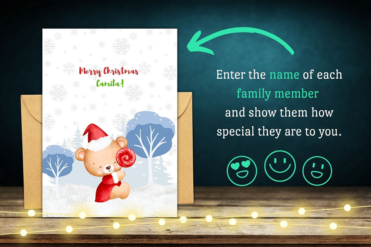 Christmas Card Templates Canva Set, a Card Template by Ellis Art (Photo 2 of 5)