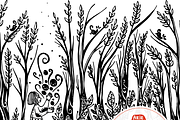 A Girl in A Forest Folk Art, an Illustration by Arie Clares (Thumbnail 6 of 7)