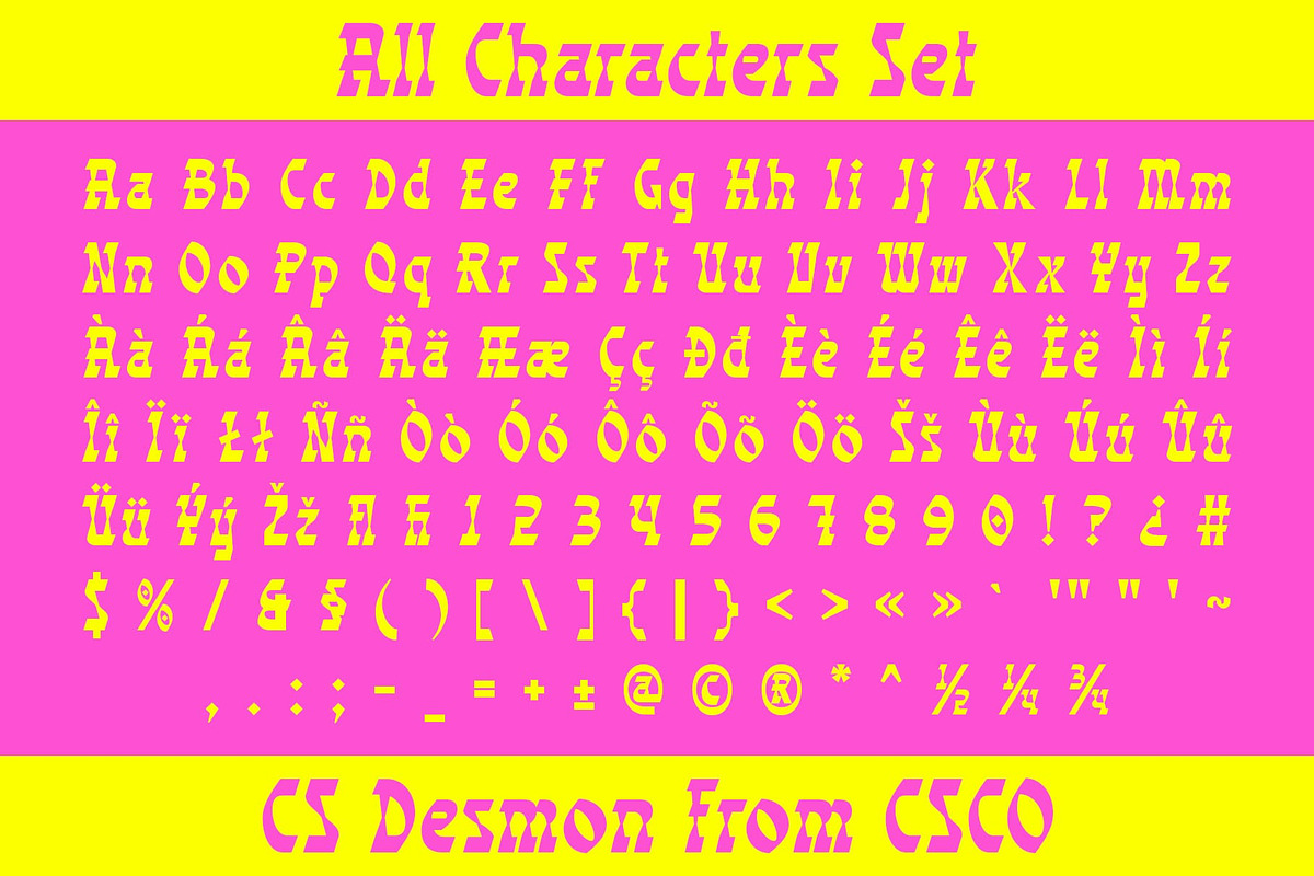 CS Desmon – Reverse Contrast Font, a Sans Serif Font by Craft Supply Co. (Photo 8 of 8)