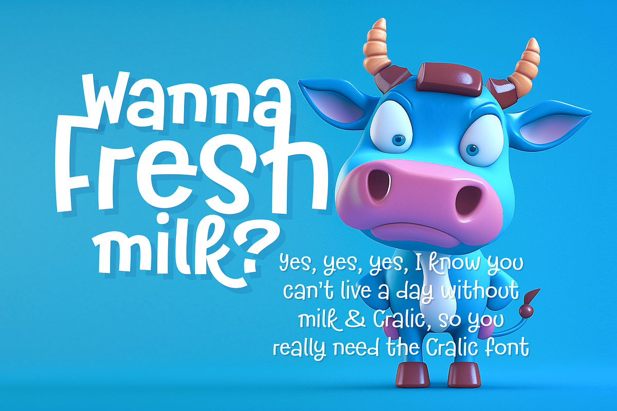 Cralic modern kids children font, a Handwritten Font by popskraft (Photo 2 of 21)
