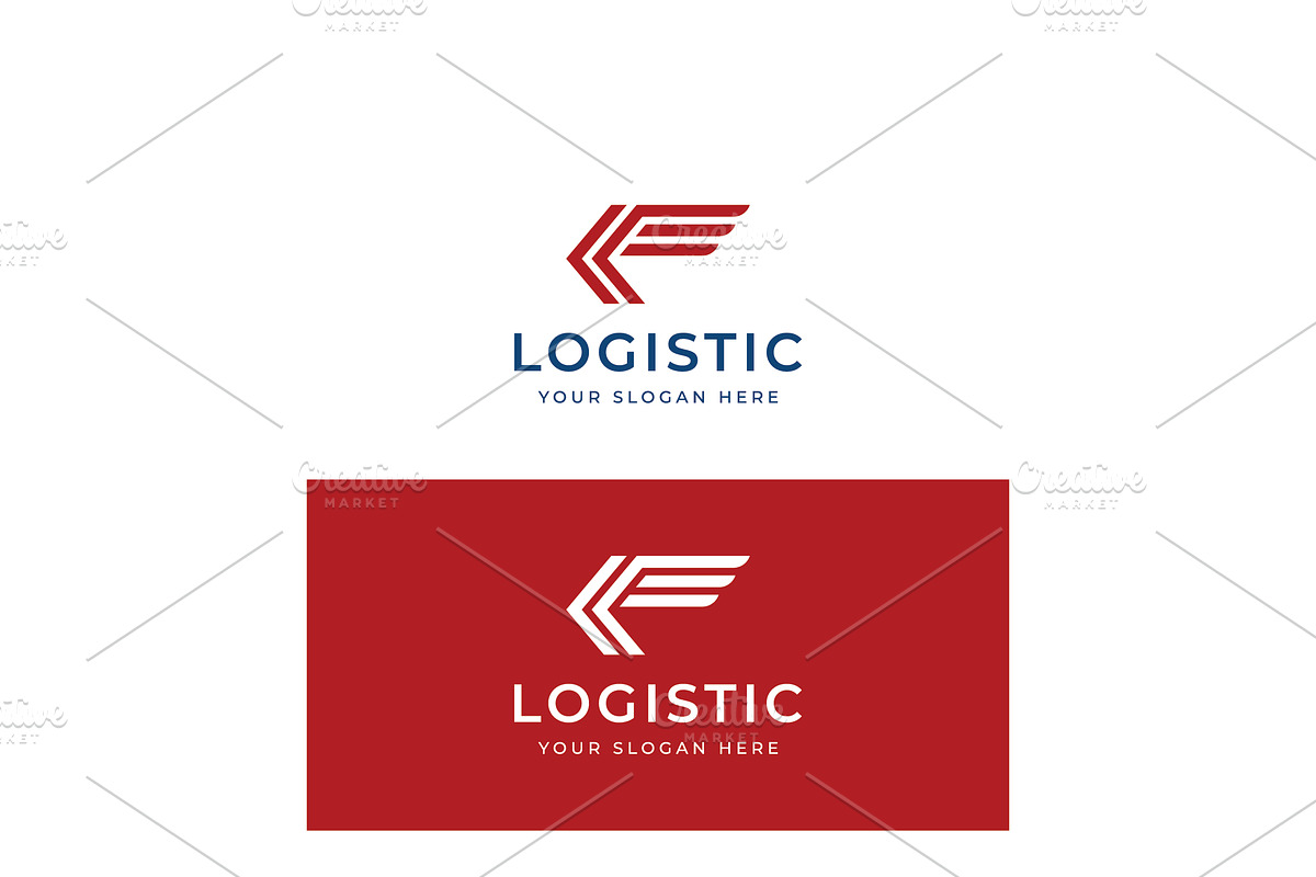 Logistics logo design with a creativ, a Branding & Logo Template by LOGOCREATIVE