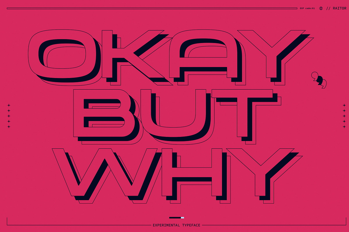 Raitor - Futuristic Display Fonts, a Sans Serif Font by Ian Irwanwismoyo (Photo 9 of 14)