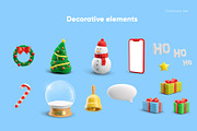 Santa Claus. Christmas Set., a Decorative Illustration by Best Pixels™ (Thumbnail 3 of 8)