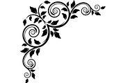 Premium Swirl Leaf Corner Frame, a Decorative Illustration by Creativeshirt (Thumbnail 4 of 20)