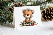 Whimsical Christmas Bear Clipart PNG, a Seasonal Illustration by Canvas Craft (Thumbnail 7 of 10)