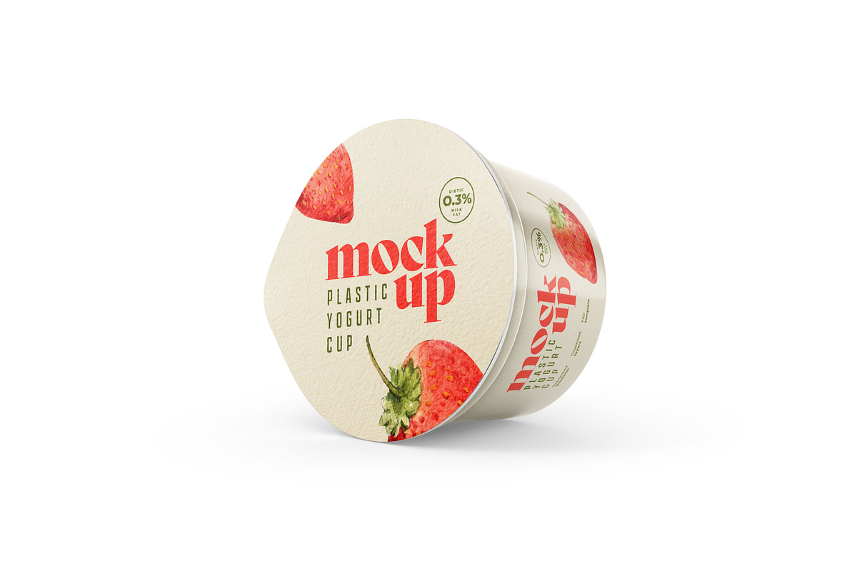 Yogurt Cup Mockup Set | Packaging, a Cups & Container Mockup by Deeplab (Photo 16 of 19)