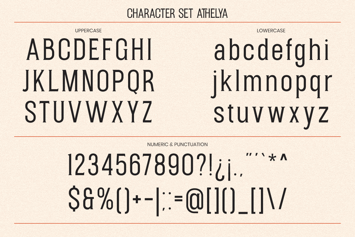 Athelya - Condensed Serif Font, a Serif Font by RagamKata (Photo 9 of 10)