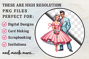 Vintage Valentine Clipart Retro png, an Illustration by RobertsArt (Thumbnail 7 of 7)