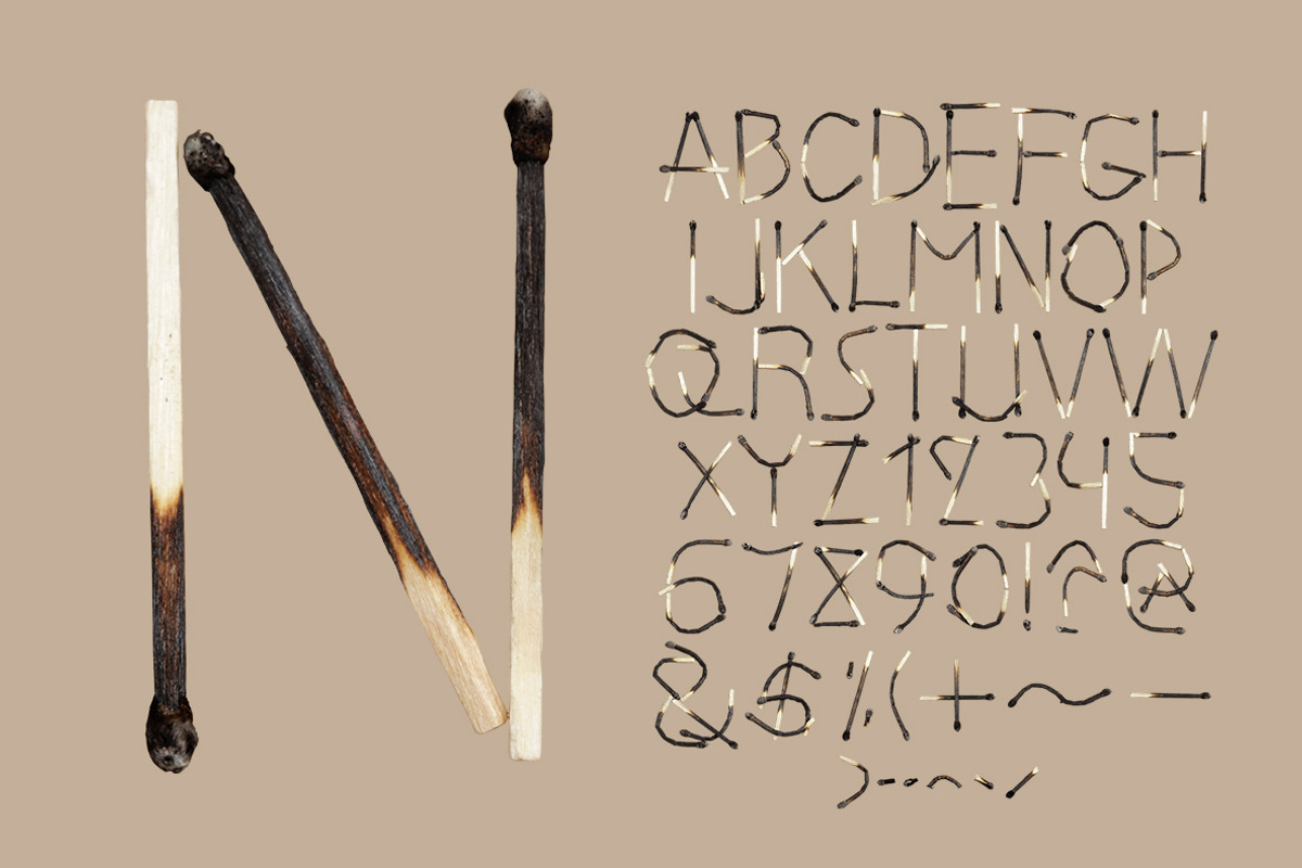 Matches Font, a Font by Handmadefont (Photo 2 of 9)