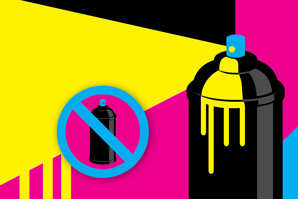 Graffiti Paint Can Set Background, an Education Illustration by Do2design (Photo 4 of 4)