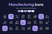 Manufacturing Icon Art Set, an Outline Icon by Prosymbols (Thumbnail 1 of 8)