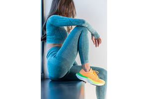 Athletic Woman in Blue Sportswear, a Sports & Recreation Photo by wip3out