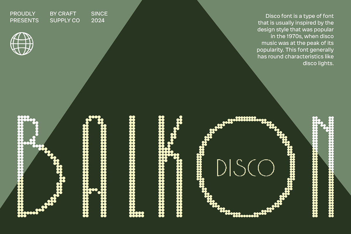 Belkon Disco, a Sans Serif Font by Craft Supply Co. (Photo 1 of 8)