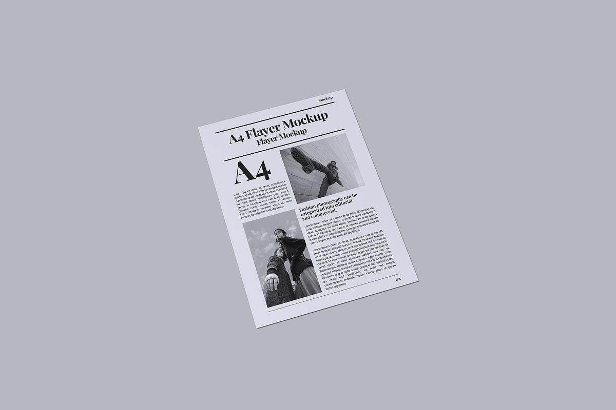 A4 Flyer Mockup, an Advertising Mockup by xavier_studio (Photo 4 of 5)