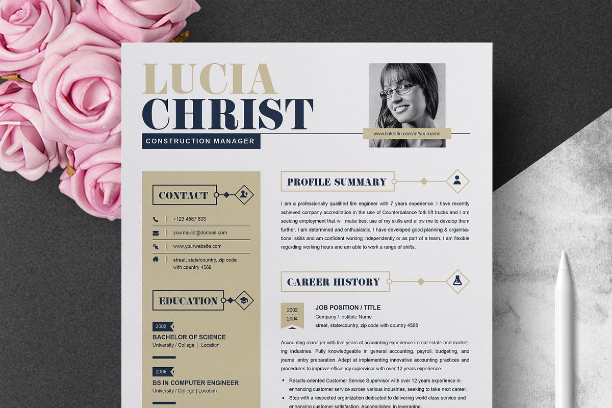 JOB WINNING RESUME - 50 TEMPLATES, a Resume Template by ResumeInventor (Photo 40 of 184)