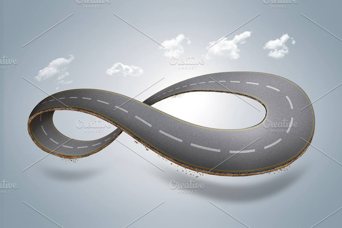 Infinity road or endless road, a Transportation Illustration by Nomad (Photo 1 of 4)