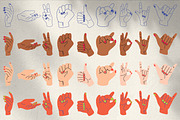 Hand gestures, an Outline Icon by Chaka_32 (Thumbnail 5 of 5)